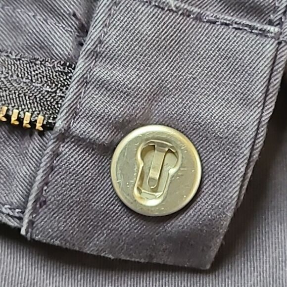 Bonobos Mens Chino Pants 36x34 Slate Grey Snap Button Slim Straight Office Work - Picture 7 of 9